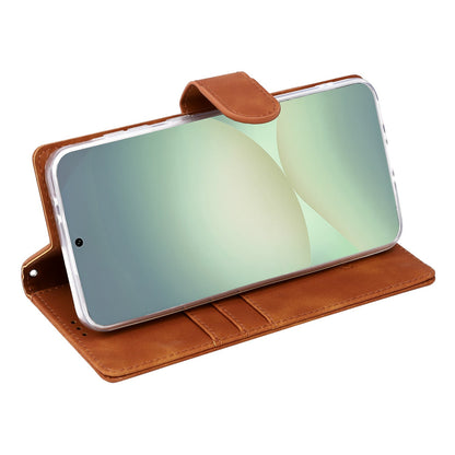 Samsung Galaxy A36 Hoesje - Sienna Brown - Kunstleren Bookcase