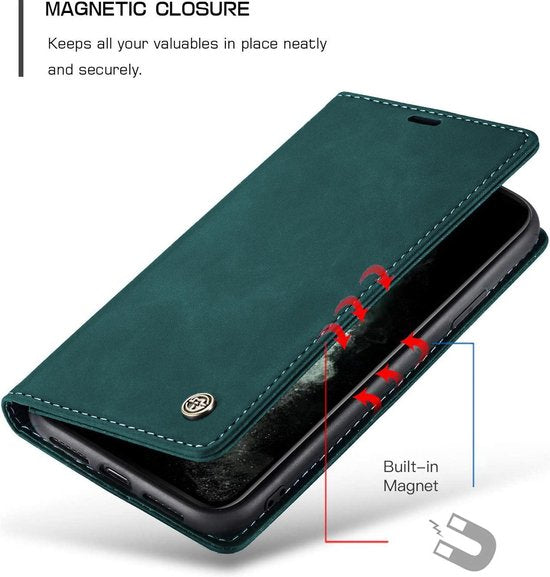 Oppo A94 Hoesje - Emerald Green - Dunne Bookcase