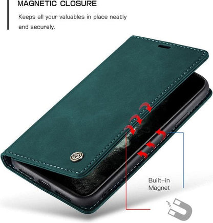 Oppo A94 Hoesje - Emerald Green - Dunne Bookcase