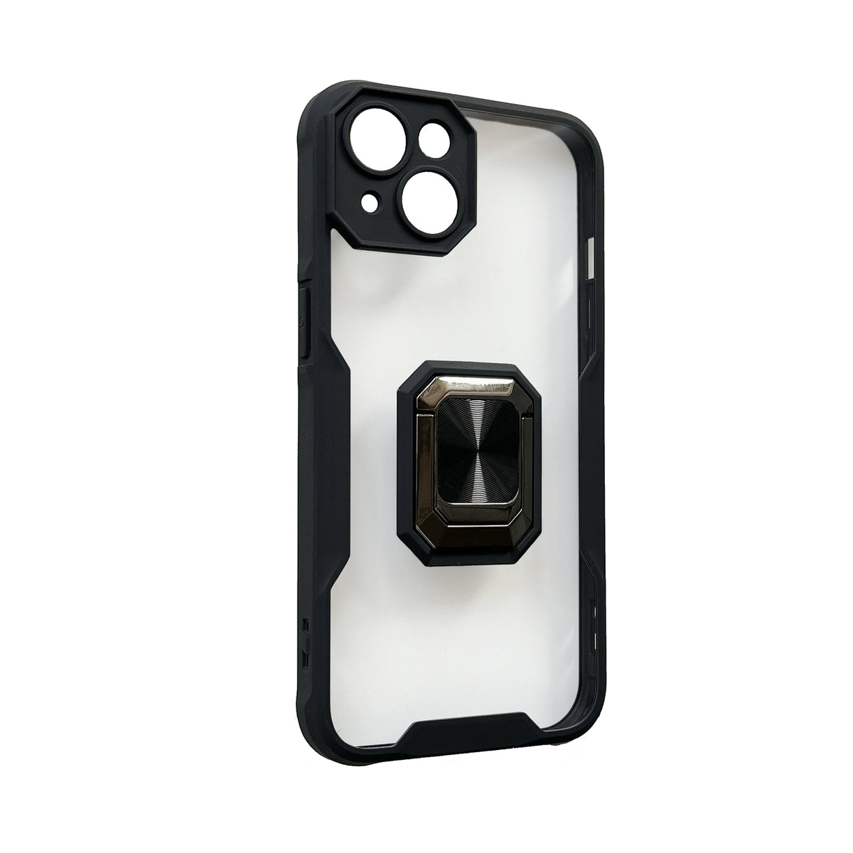 Apple iPhone 14 Plus Hoesje - Zwart - Ring Kickstand Back Cover