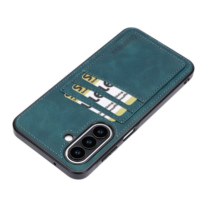 Samsung Galaxy A27 Hoesje - Emerald Green - Kunstleren Back Cover met Pasjeshouder