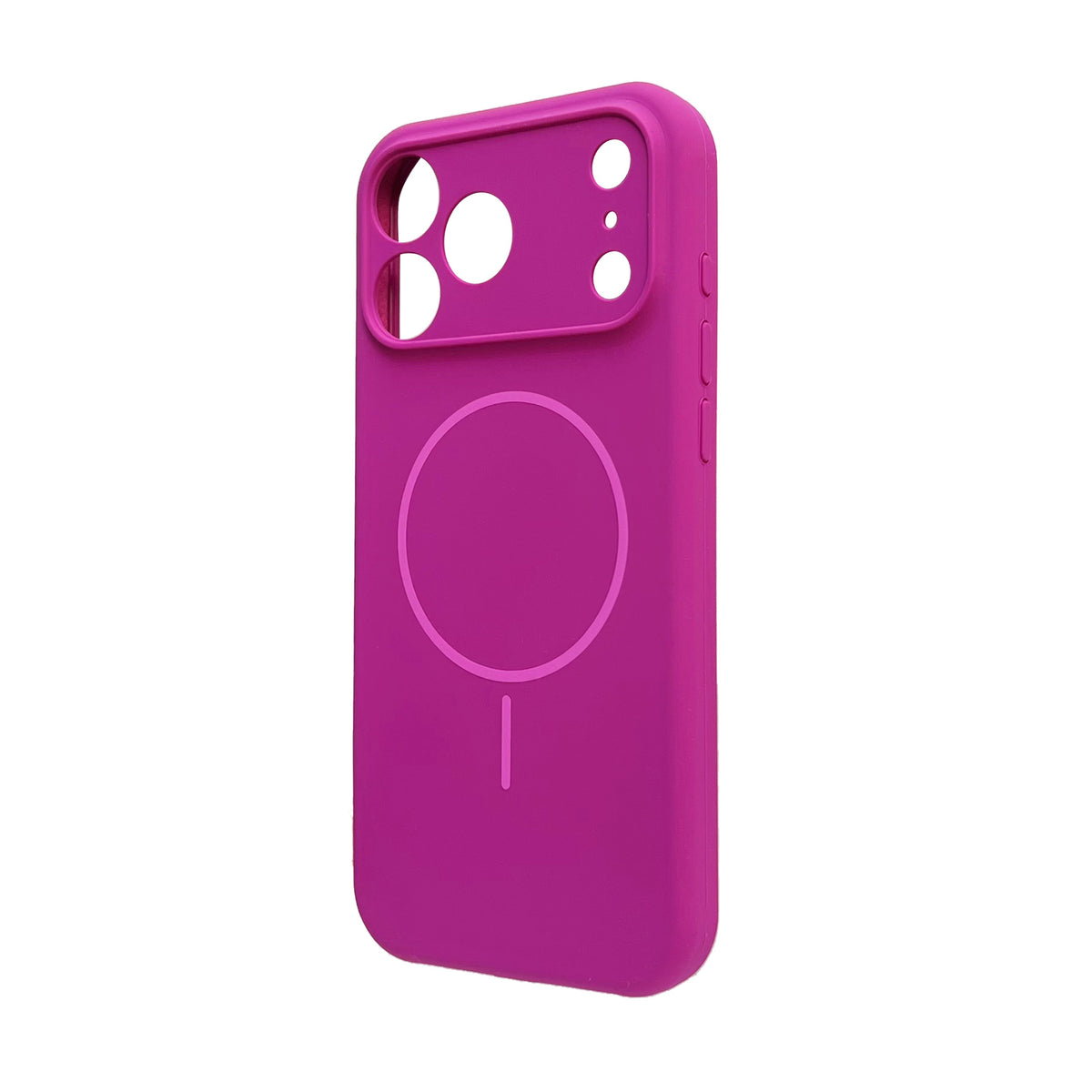 Apple iPhone 18 Pro Max Case - Magenta - Soft Liquid Silicone MagSafe Back Cover