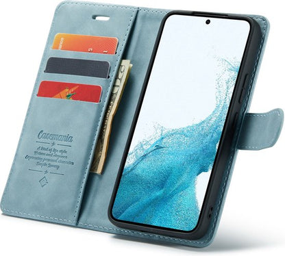 Samsung Galaxy S22 Plus Hoesje - Aqua Blue - 2 in 1 Bookcase