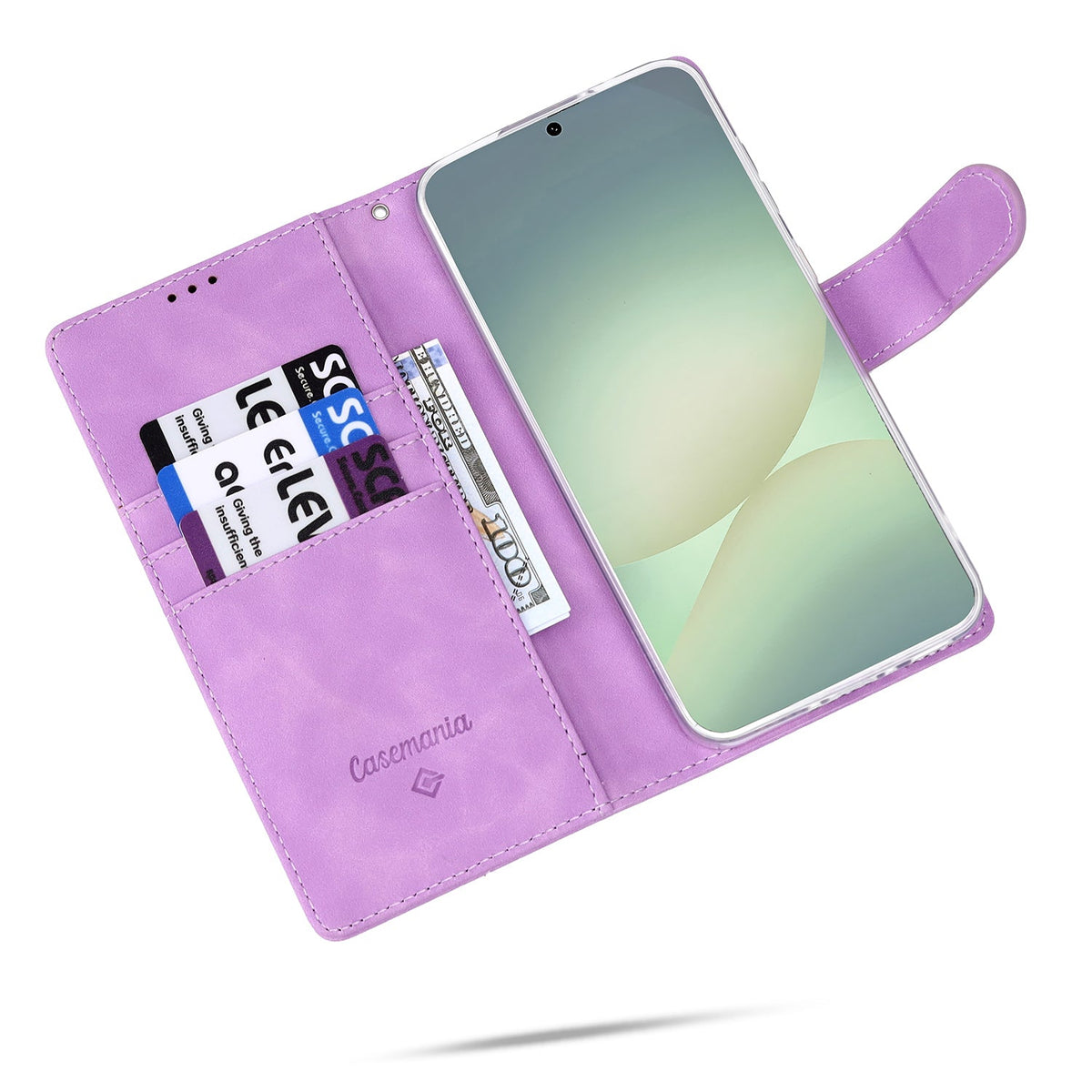 Samsung Galaxy A56 Hoesje - Bright Lila - Kunstleer Bookcase