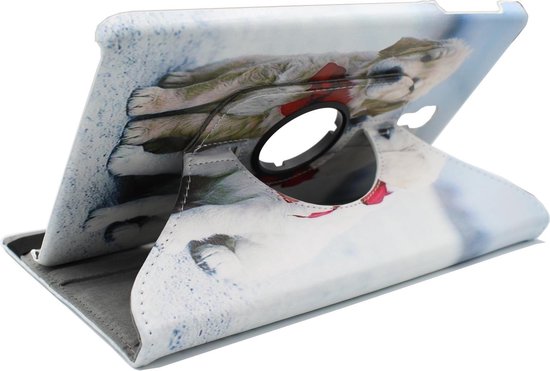 Samsung Galaxy Tab S6 Lite Tablethoes - Honden - Draaibare Bookcase