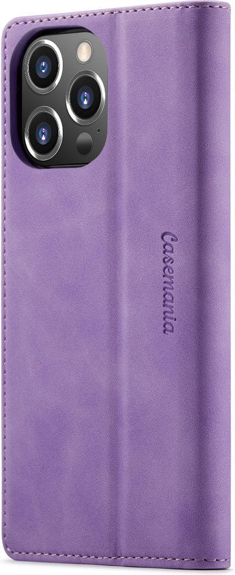 Apple iPhone 13 Pro Hoesje - Bright Lila - Dunne Bookcase