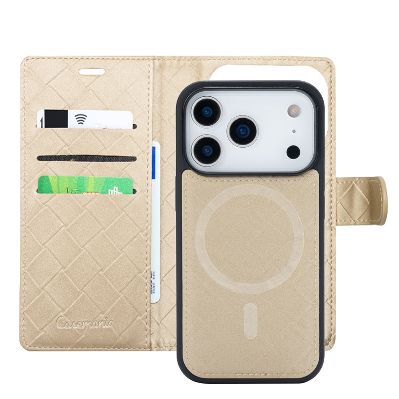Apple iPhone 17 Pro Max Hoesje - Sterrenlicht - 2 in 1 Bookcase