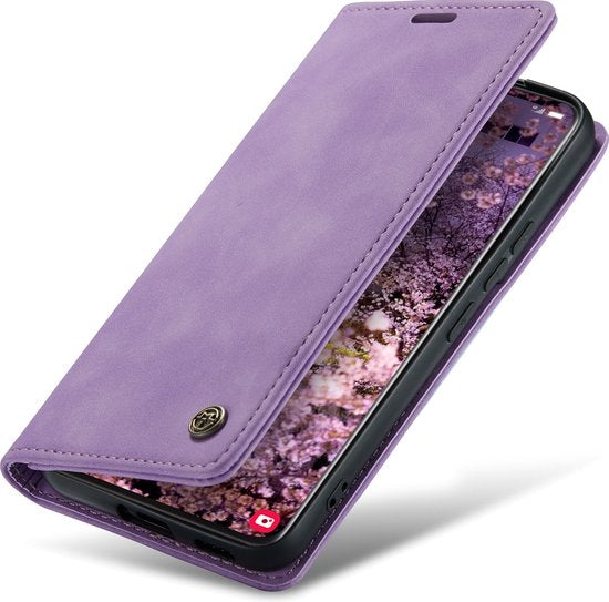 Samsung Galaxy S22 Hoesje - Bright Lila - Dunne Bookcase
