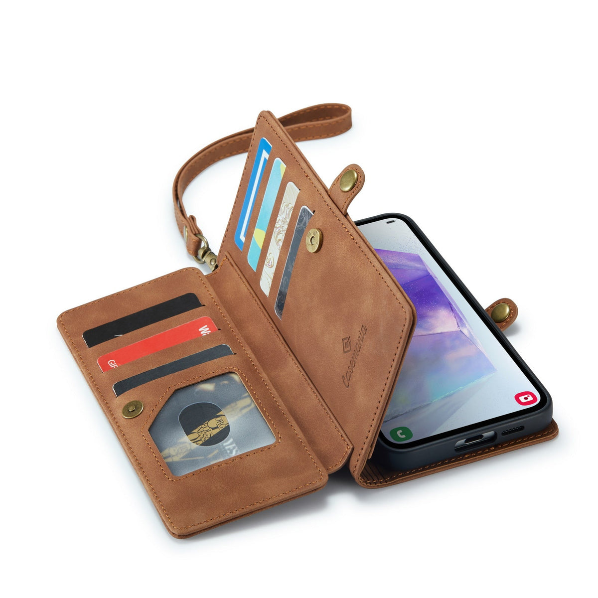 Samsung Galaxy S26 Ultra Hoesje - Sienna Brown - 2 in 1 Bookcase met 10 Kaart Vakken