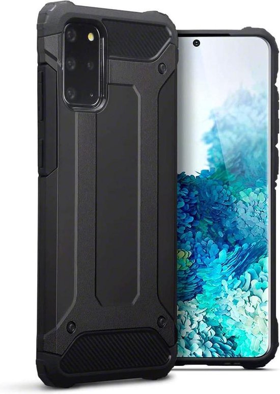 Samsung Galaxy S20 Plus Hoesje - Zwart - Armor Back Cover
