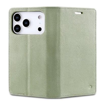 Apple iPhone 17 Pro Max Case - Matcha Green - Slim Leather-Look Back Cover