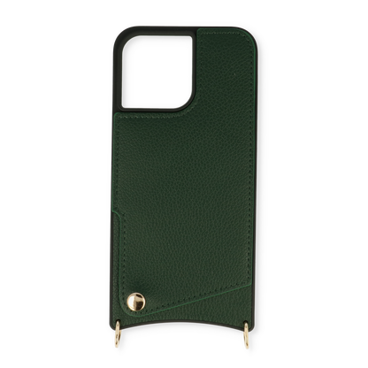 iPhone 14 Plus Hoesje - Groen - Back Cover met Pols Bandje