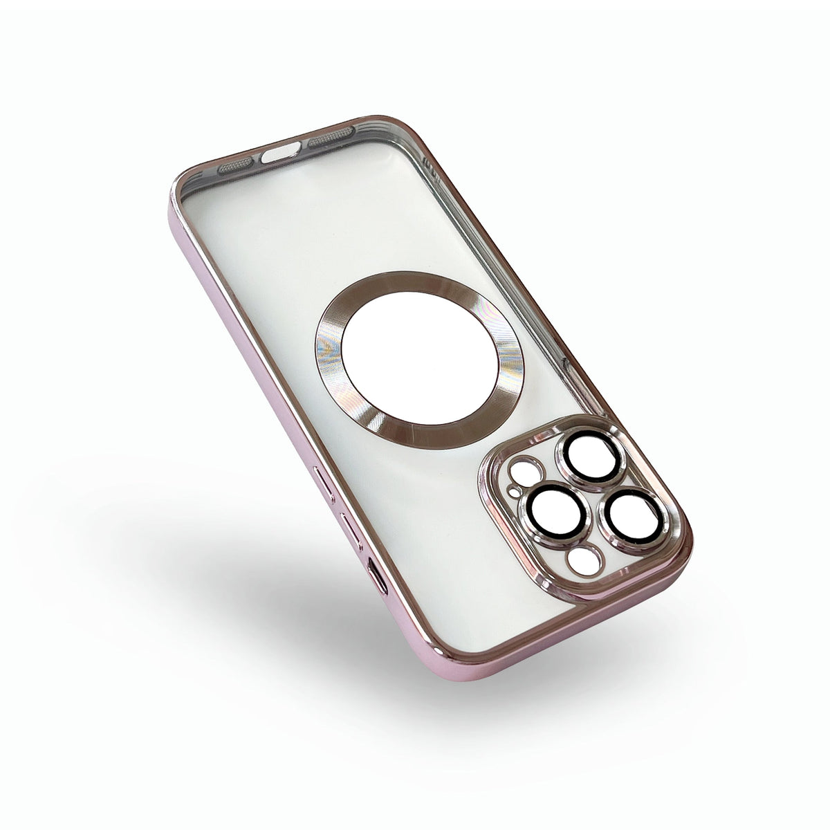 Apple iPhone 15 Pro Max Hoesje - Roze - Hybrid Siliconen MagSafe Back Cover