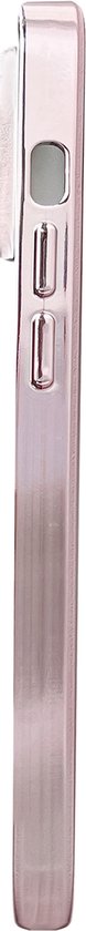 Apple iPhone 13 Pro Hülle - Rosa - Transparentes Glitzer-Backcover mit Kameraschutz