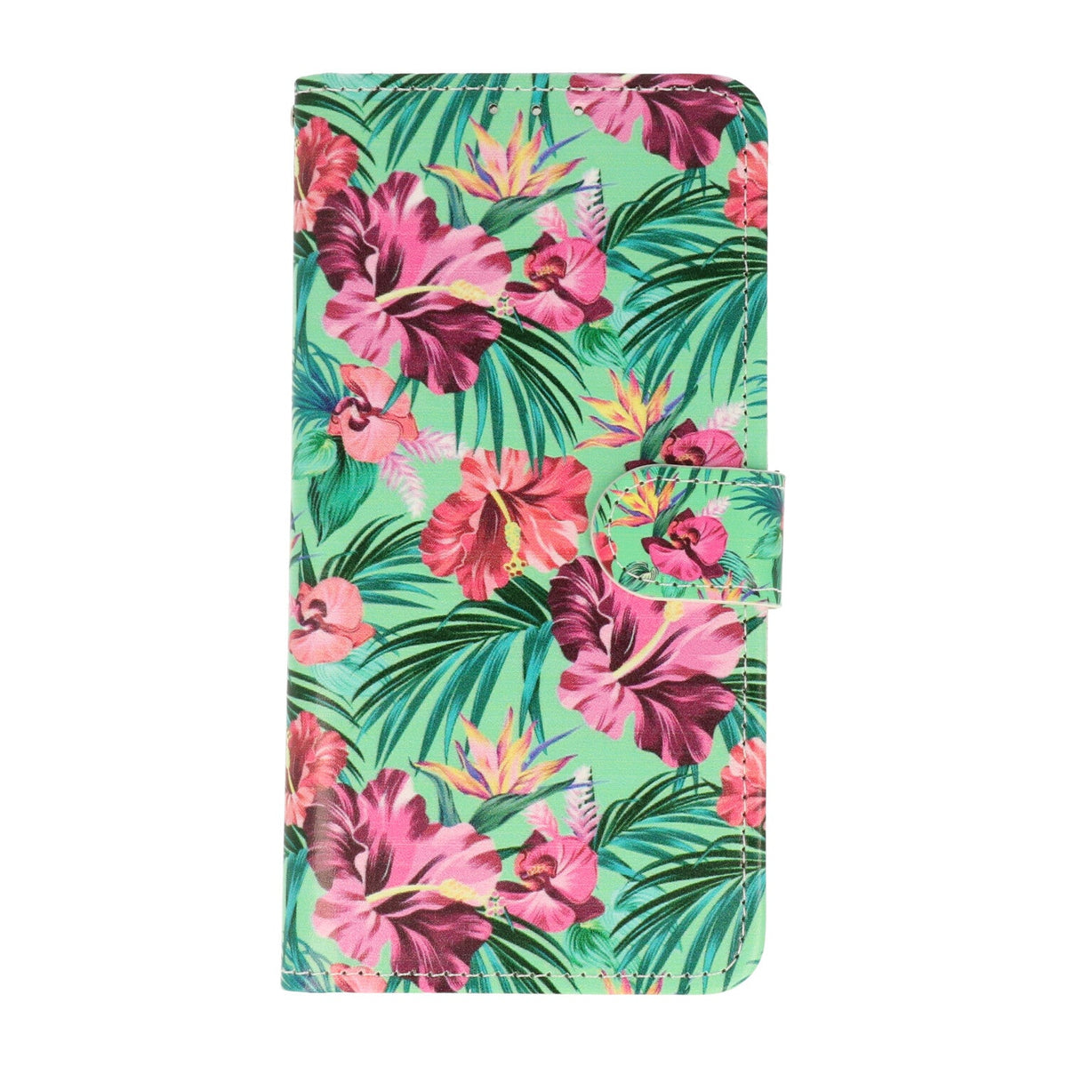 Samsung Galaxy A25 Hoesje - Tropische Bloemen - Print Bookcase