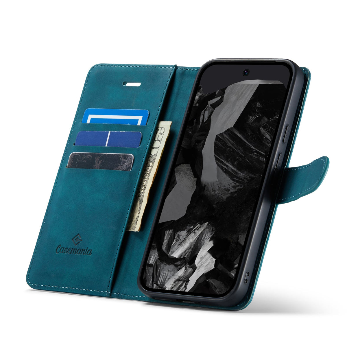 Google Pixel 9 Pro Case - Emerald Green - 2-in-1 Wallet Case