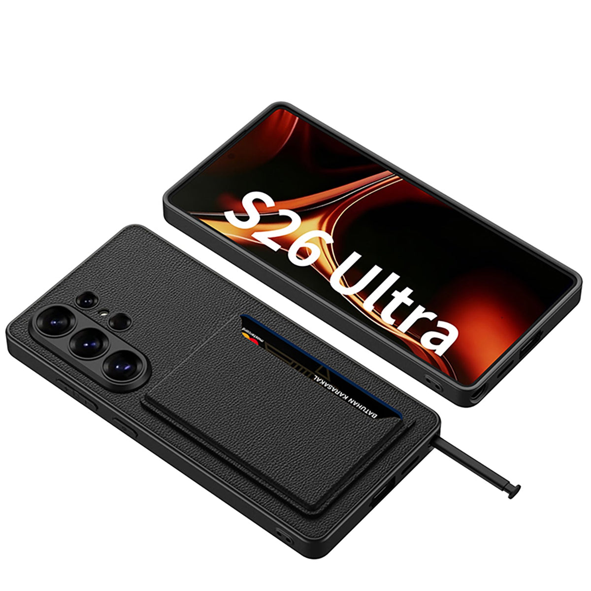 Coque Samsung Galaxy S26 Ultra - Bleu Foncé - Étui avec anneau de support arrière