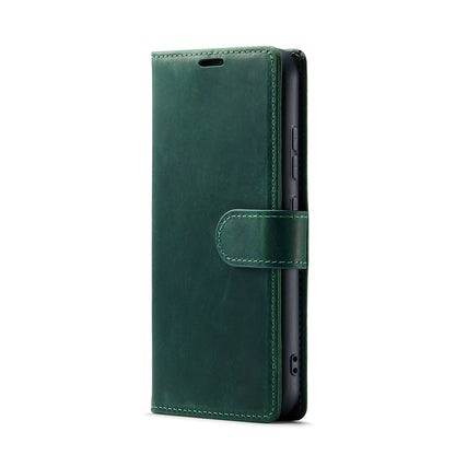 Samsung Galaxy S24 Plus Hoesje - Emerald Green - Echt Leren Bookcase