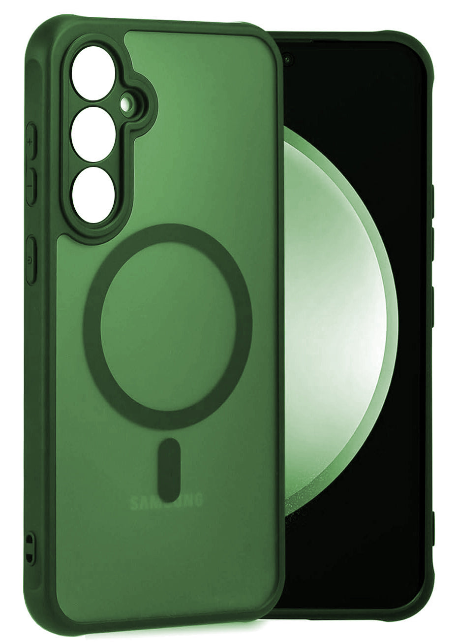 Samsung Galaxy S23 FE Hoesje - Groen - Matte Armor MagSafe Back Cover
