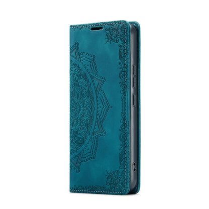 Samsung Galaxy A14 4G Hoesje - Emerald Green - Mandala Dunne Bookcase
