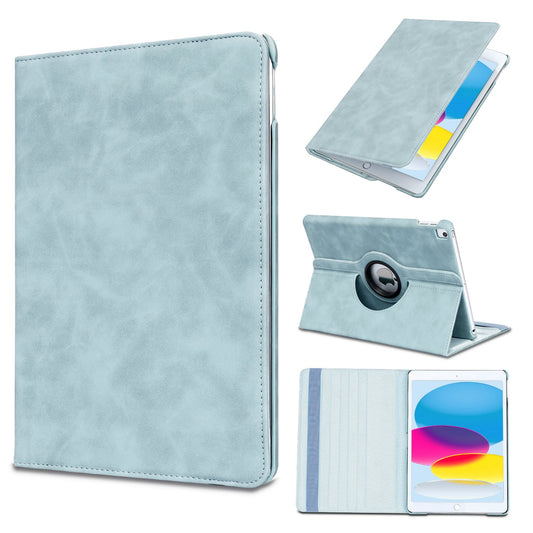 iPad 10.2 (2019, 2020 & 2021) Tablet-Hülle - Aqua Blue - Drehbare Klapphülle