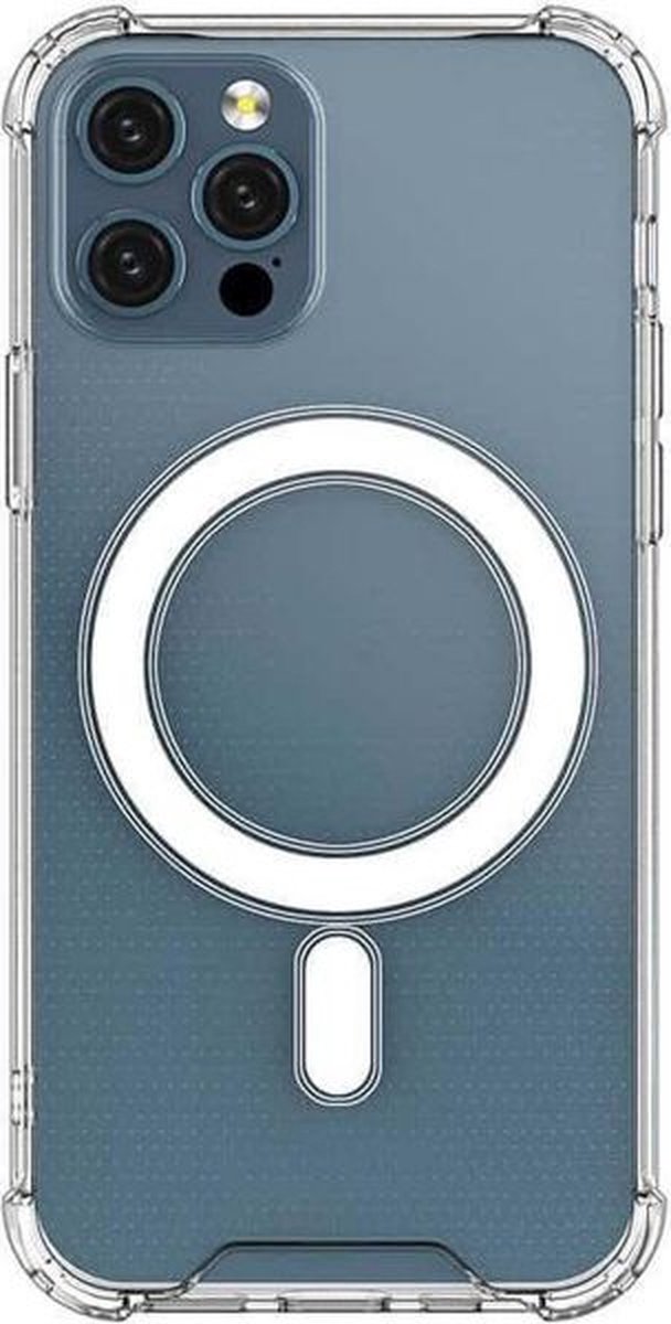 Apple iPhone 13 Pro Max Hoesje - Transparant - Anti-Shock MagSafe Back Cover