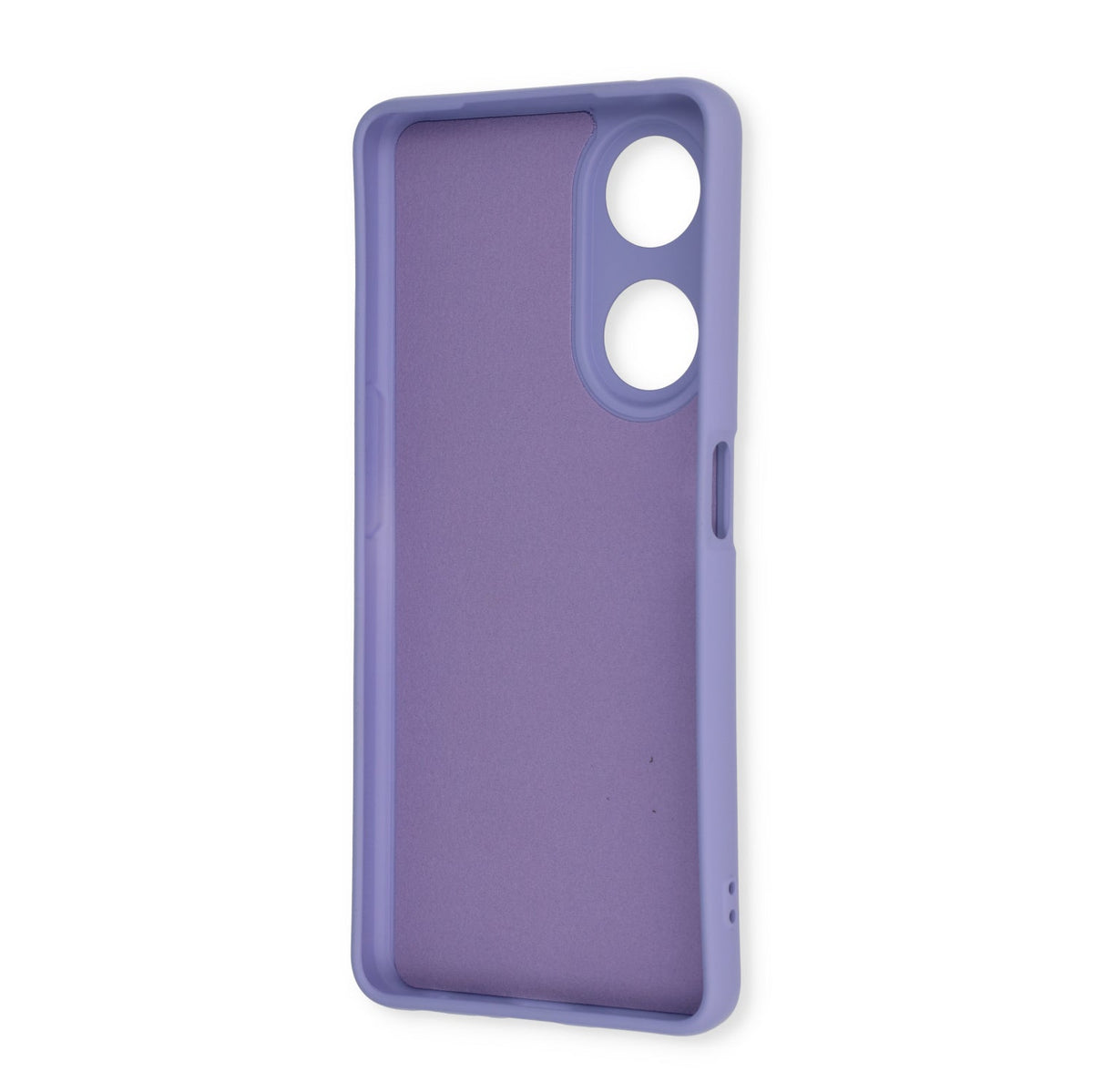 Oppo A58 Case - Purple - Silicone Back Cover with Strap
