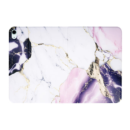 Apple iPad 2025 (11th Gen) Tablethoes - Marmer Paars - Smart Cover