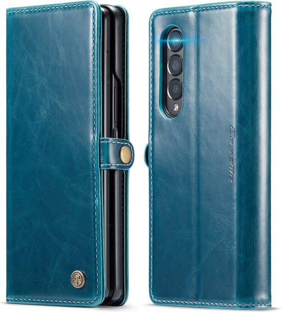 Samsung Galaxy Z Fold 4 Hoesje - Rustiek Emerald Green - Bookcase