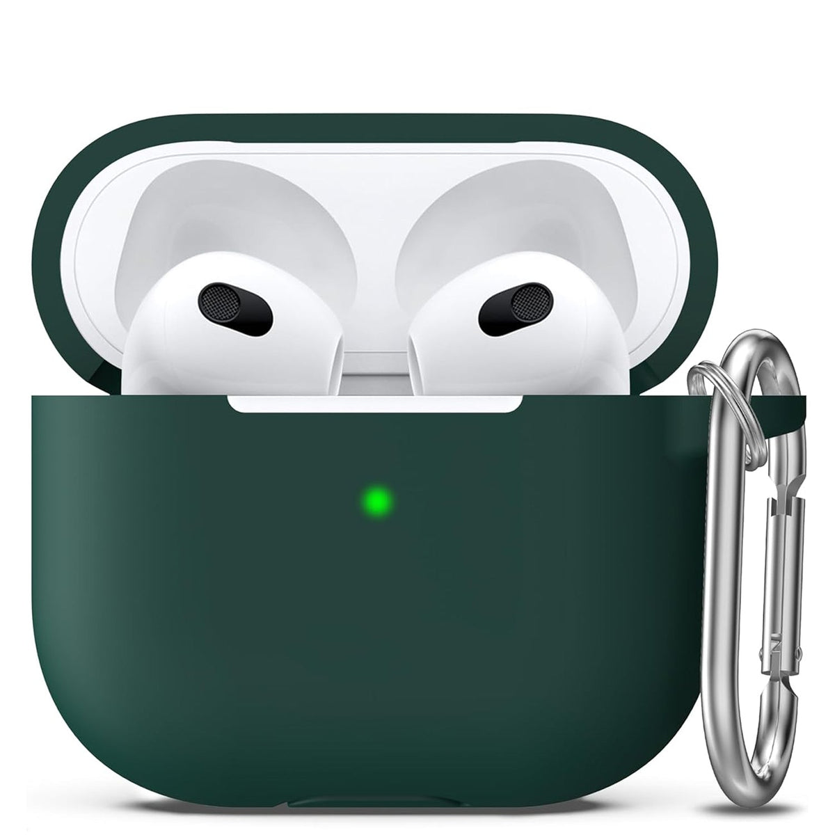 Apple AirPods 3 Hoesje - Liquid Siliconen - Groen