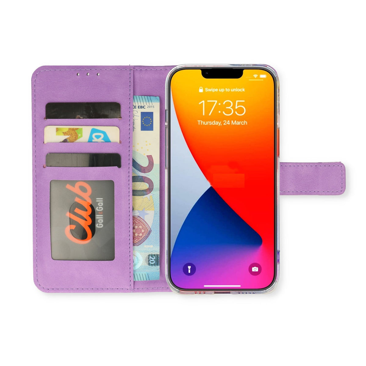 Apple iPhone 15 Pro Max Hoesje - Paars - Bookcase