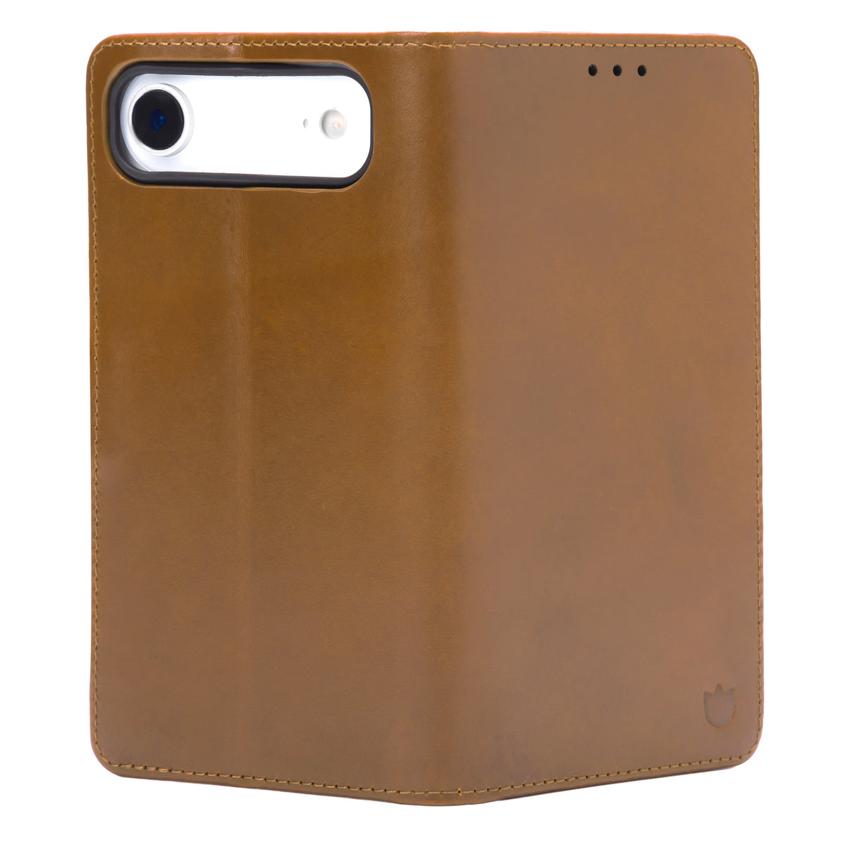 Apple iPhone Air Hoesje - Sienna Brown - Echt Leren Bookcase
