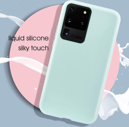Samsung Galaxy S20 Ultra Hoesje - Turquoise - Siliconen Back Cover