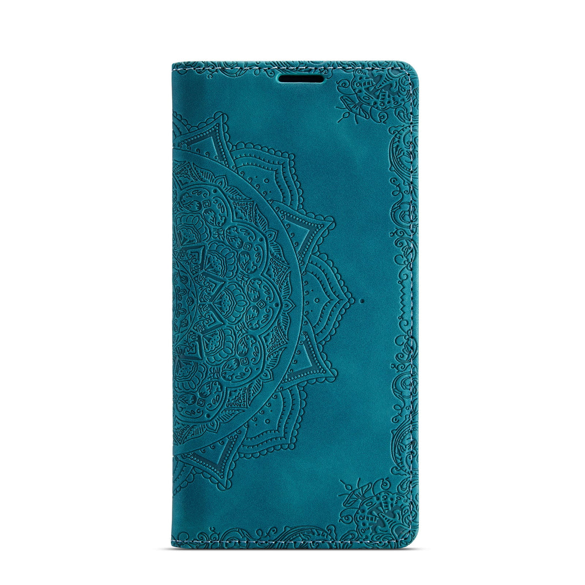 Samsung Galaxy A14 4G Hoesje - Emerald Green - Mandala Dunne Bookcase