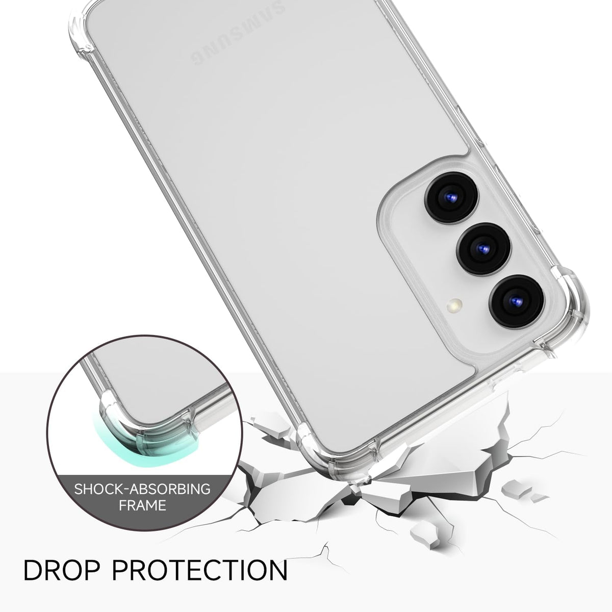 Samsung Galaxy A25 Hoesje - Transparant - Anti-Shock Back Cover