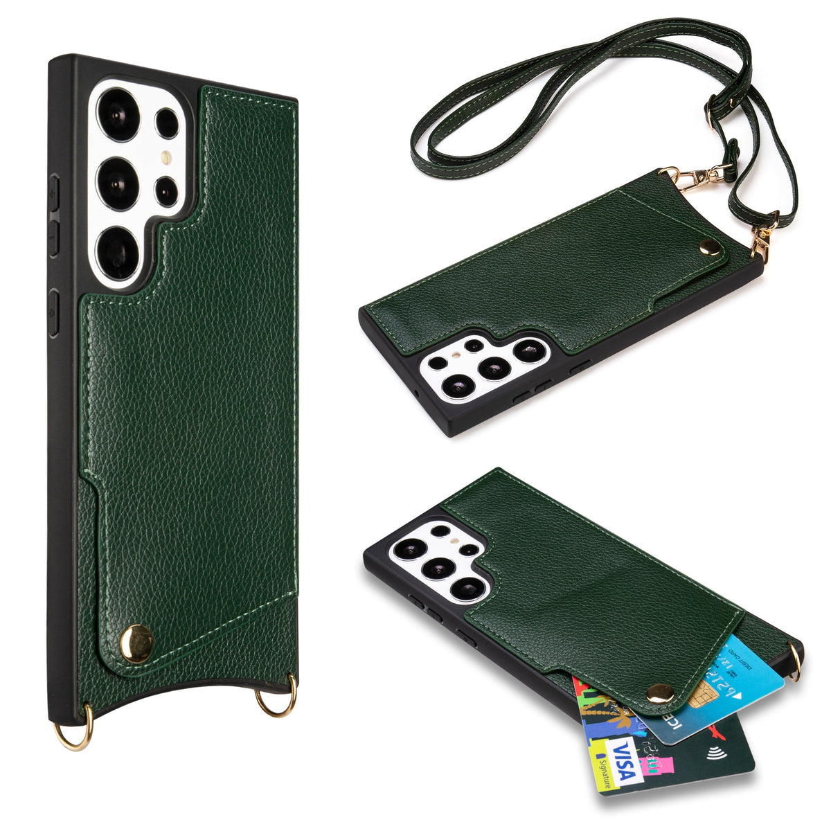 Coque Samsung Galaxy S23 Ultra - Dragonne - Étui arrière vert