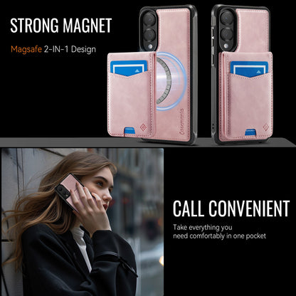 Samsung Galaxy S25 Edge Hoesje - Pale Pink - Back Cover met Pasjeshouder