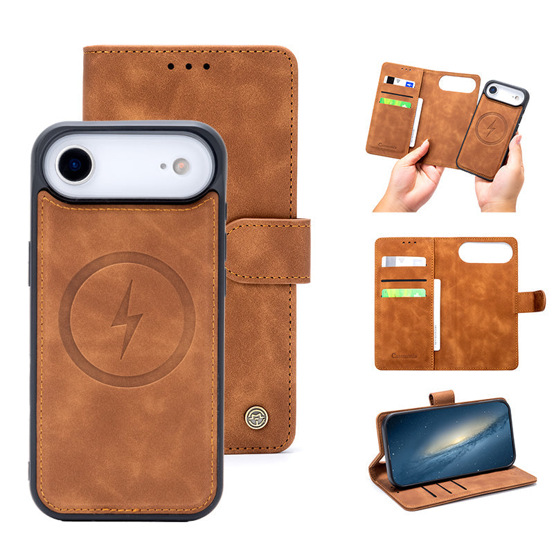 Apple iPhone Air Case - Sienna Brown - 2-in-1 MagSafe Wallet Case