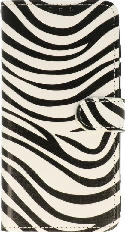 Oppo A76 Hoesje - Zebra - Print Bookcase