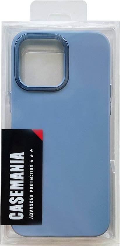 Apple iPhone 14 Pro Max Hoesje - Blauw - Siliconen Back Cover