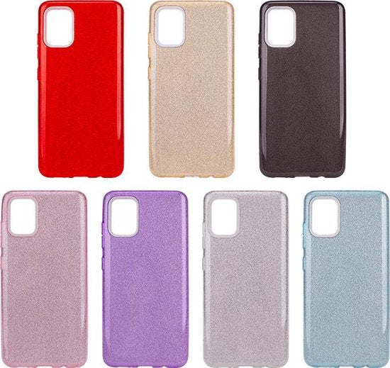 Samsung Galaxy A51 Hoesje - Goud - Glitter Back Cover