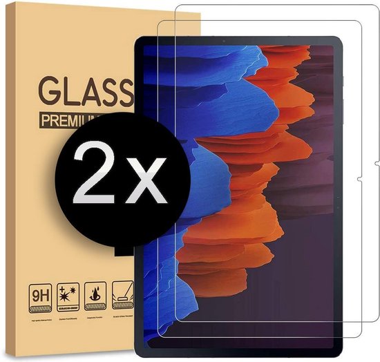 Samsung Galaxy Tab S7+ / S7 FE Schutzfolie - Full Cover - 2 Stück