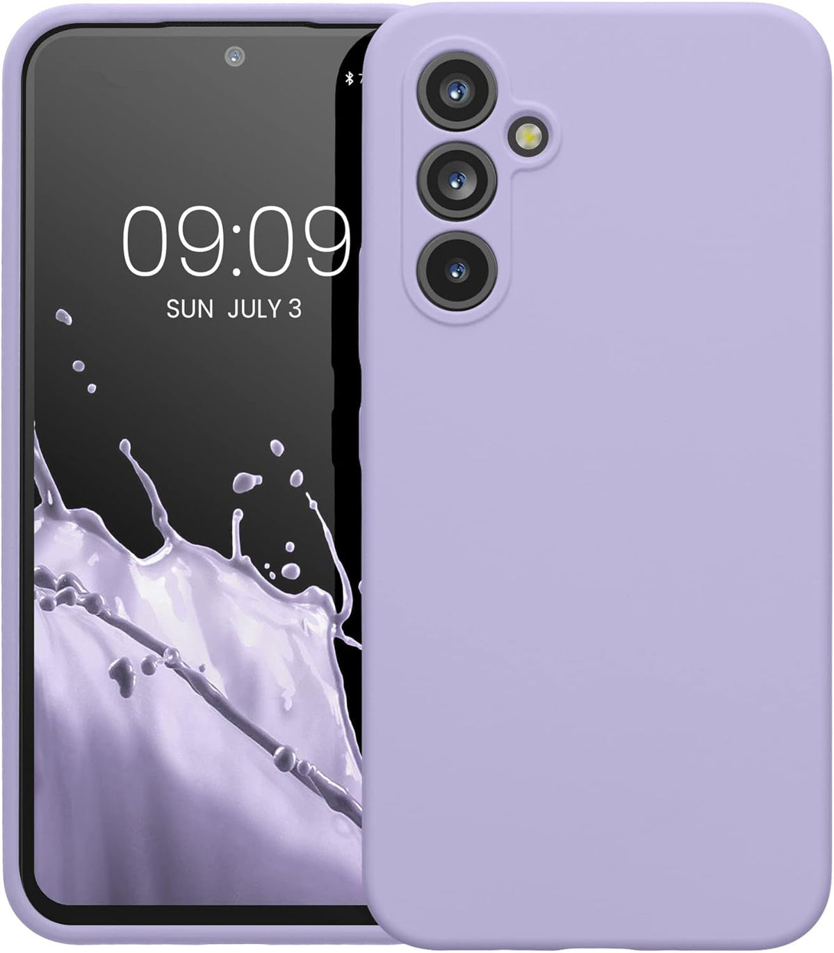 Samsung Galaxy A55 Hoesje - Paars - Liquid Siliconen Back Cover