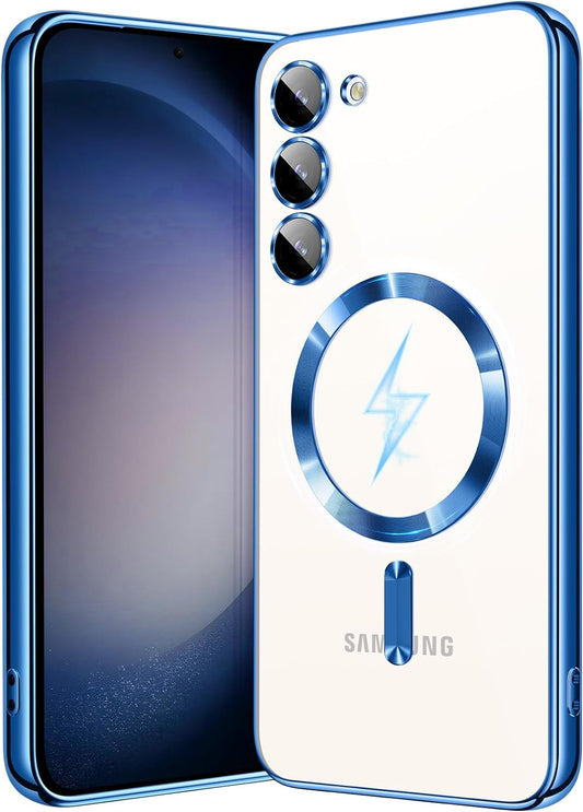 Samsung Galaxy S23 FE Hülle - Blau - Silikon-MagSafe-Backcover