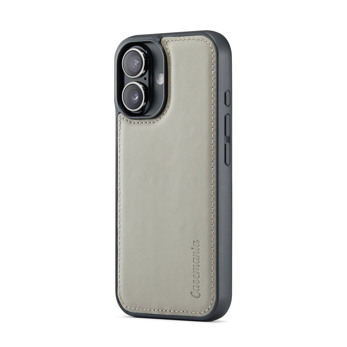 iPhone 16 Hoesje - Smoke Gray - 2 in 1 Bookcase