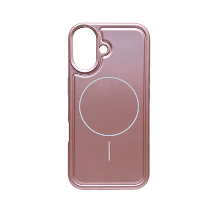 Apple iPhone 17 Hoesje - Metallic Roze - Matte Siliconen MagSafe Back Cover