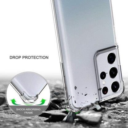Samsung Galaxy S21 Ultra Hoesje - Transparant - Anti-Shock Back Cover