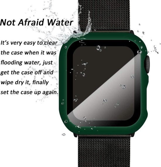 Apple Watch Series 4 (40mm) Smartwatch Screenprotector - Tempered Glass Groen - 1 Stuk