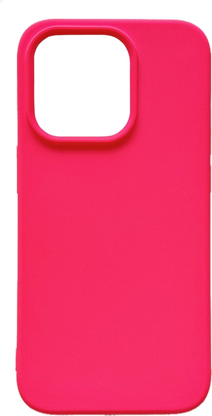 iPhone 14 Pro Hoesje - Neon Roze - Strong Siliconen Back Cover