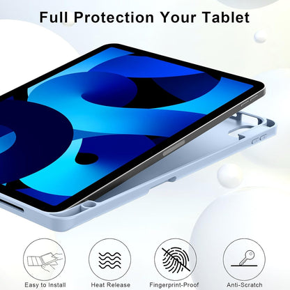 Apple iPad Air 11 (2024) Tablethoes - Blauw - Pen Slot Smart Cover